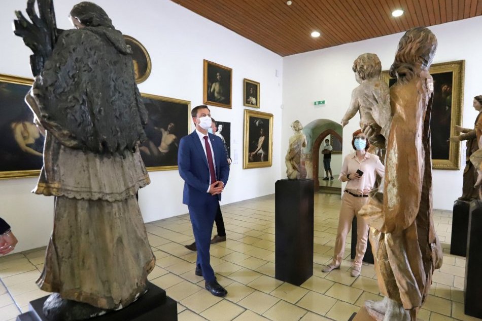 Premiér Eduard Heger na návšteve Zvolenského zámku