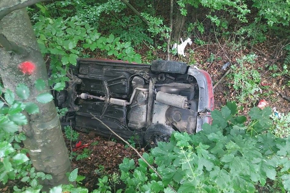 OBRAZOM: Zemplínčan sa prevrátil do priekopy