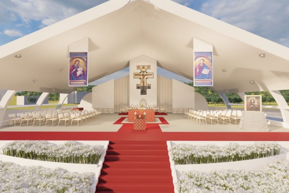 Objektívom: Liturgický priestor pred prešovskou športovou halou