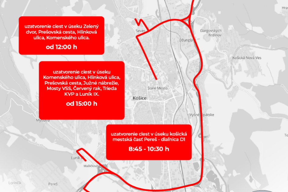 Obmedzenia v doprave počas návštevy pápeža