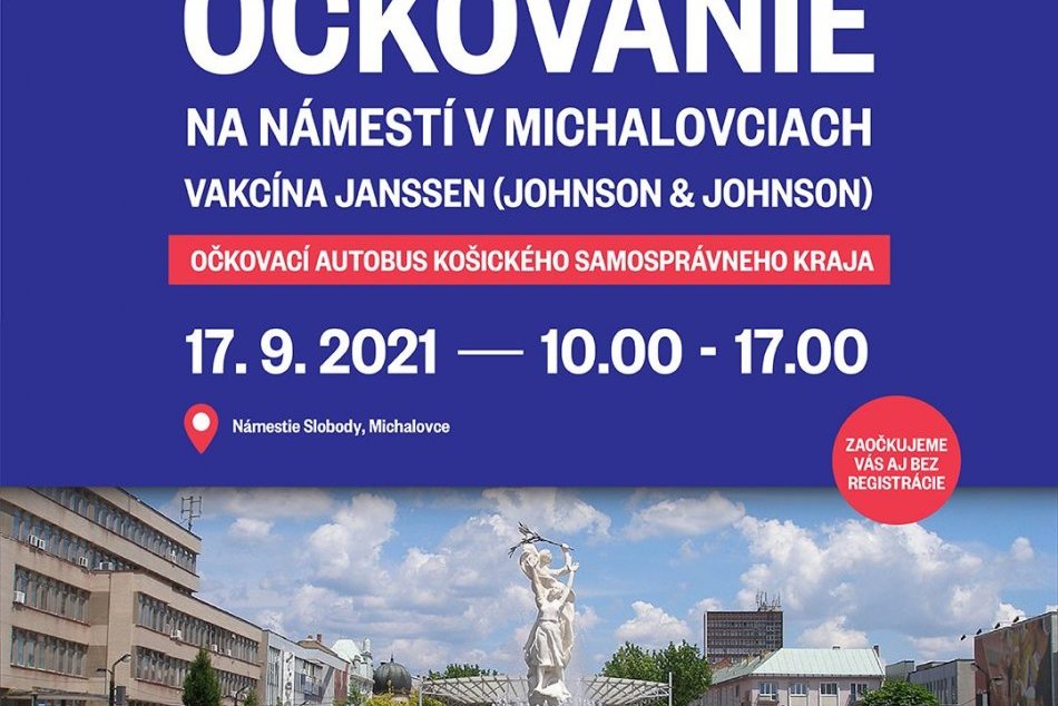 Očkovací autobus príde na michalovské námestie