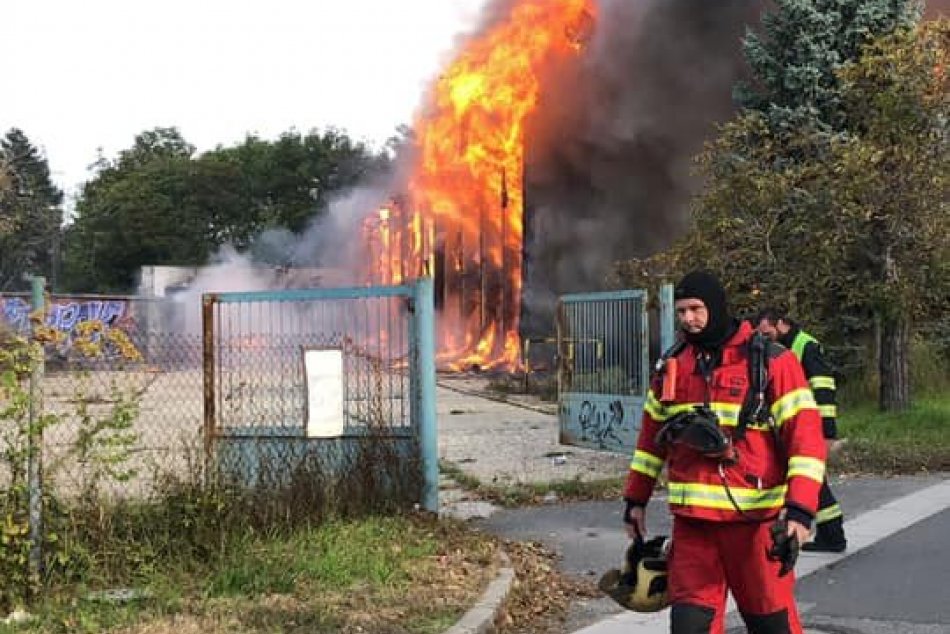 Požiar ubytovne v Ružinove