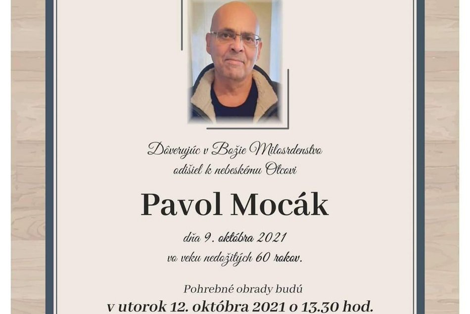 Marián Čekovský pochoval svojho otca v Michalovciach