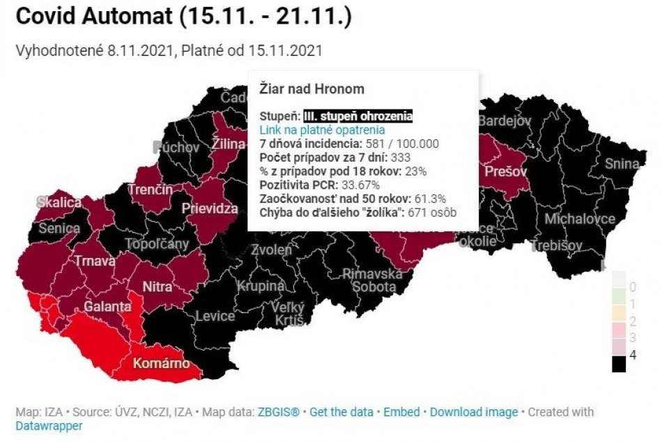 Žolík sa okresu Žiar nad Hronom vzďaľuje