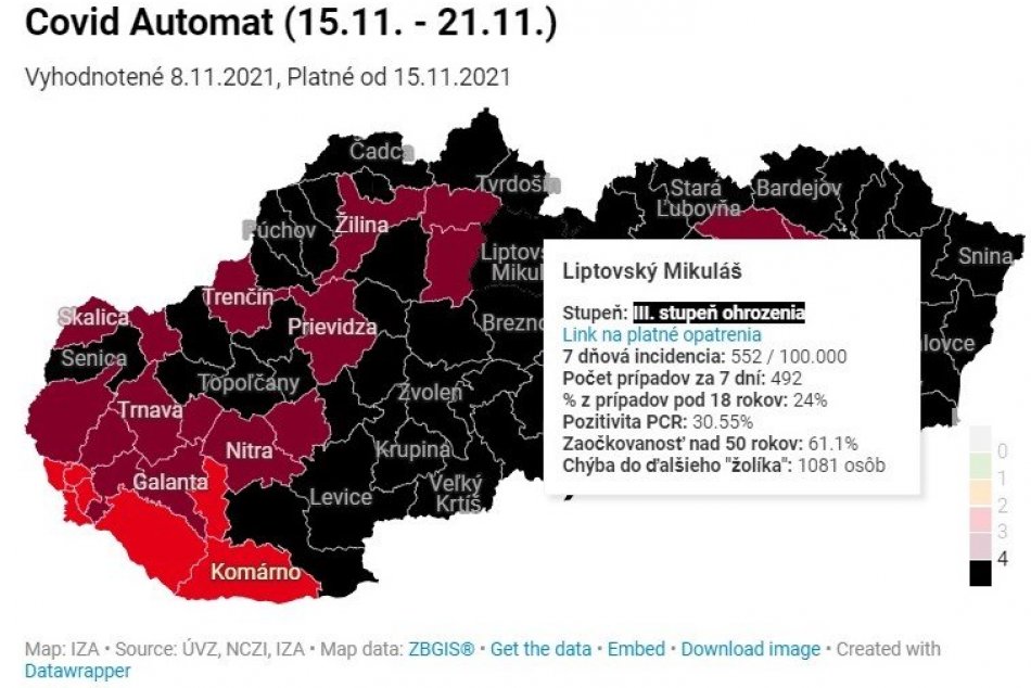 Žolík sa okresu Liptovský Mikuláš vzďaľuje