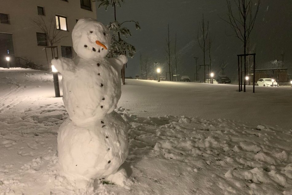 Prvé sneženie v Bratislave