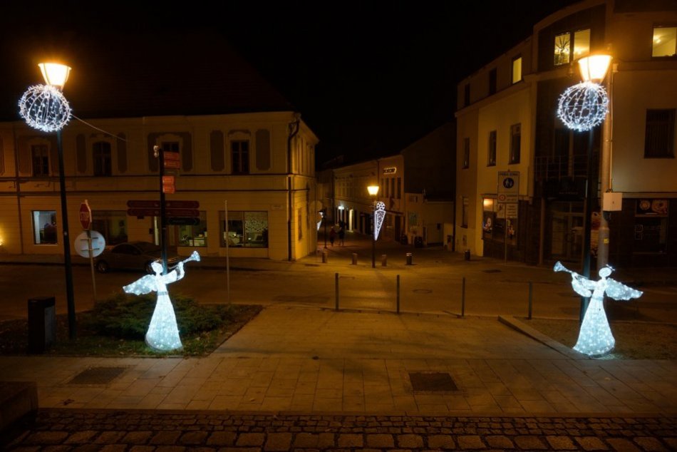 Vianočné osvetlenie v Nitre
