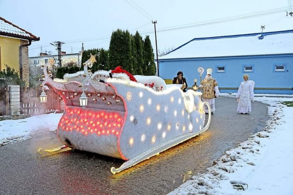 Mikuláš na saniach