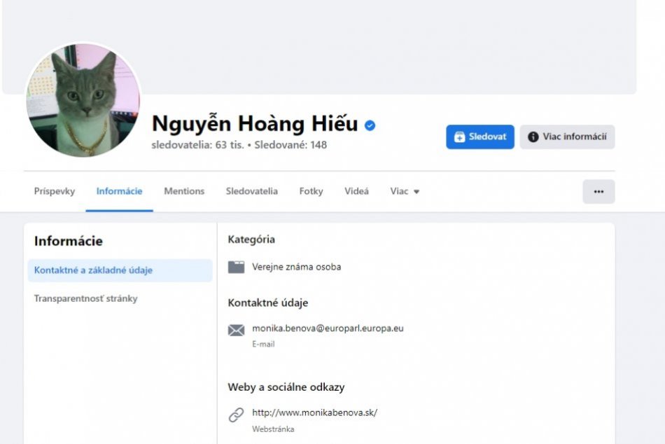 Profil Moniky Beňovej napadli hackeri