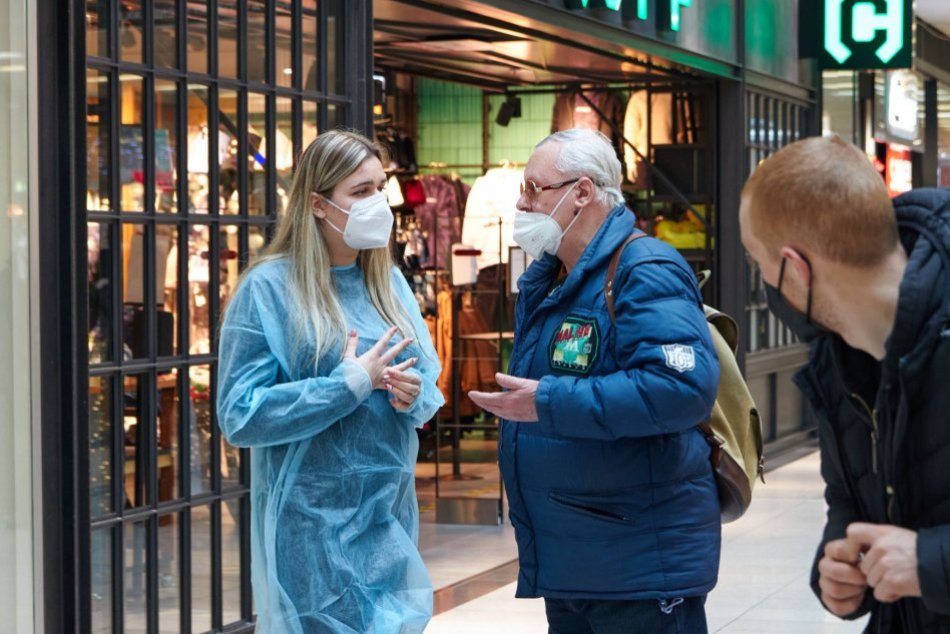 V OBRAZOCH: V bystrickom nákupnom centre odštartovali očkovací týždeň