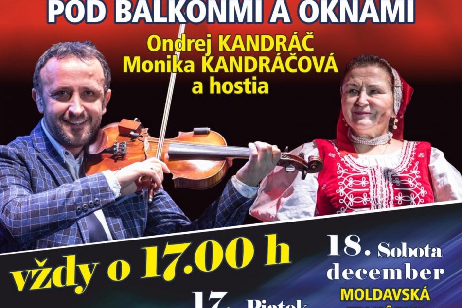 Koncerty pod balkónmi a oknami v Košiciach