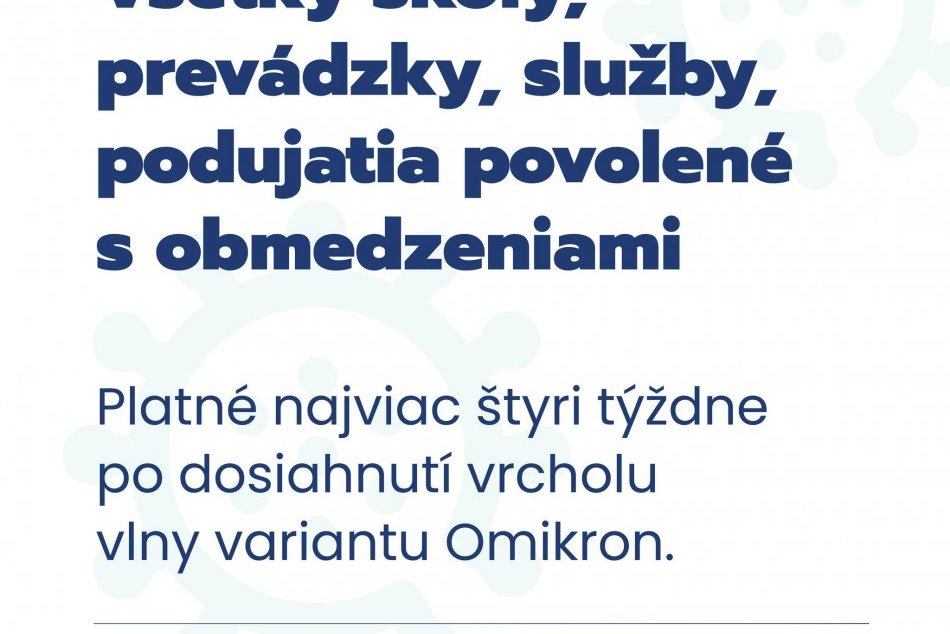 Nové opatrenia pre vlnu omikron platné od 19. januára