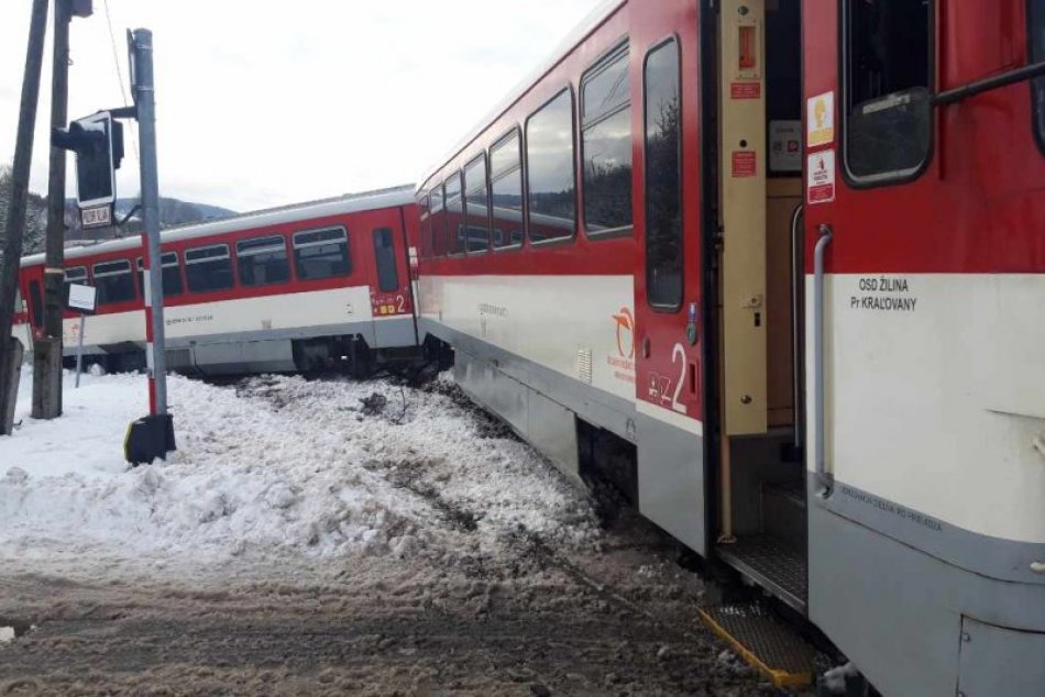 Zrážka kamióna s vlakom v Tvrdošíne