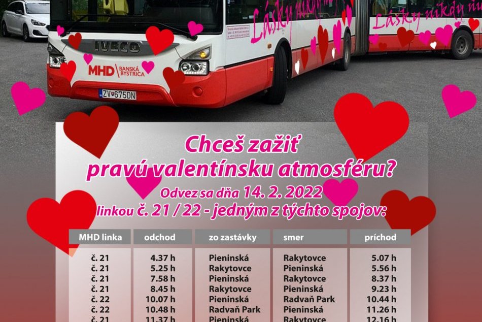 Cestovný poriadok Valentínskeho expressu
