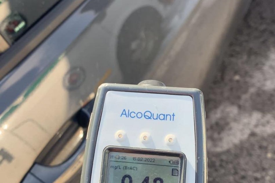 Opitý mladík nafúkal jedno promile