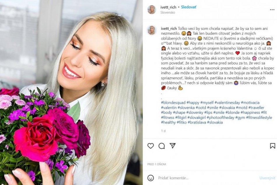 Moderátor Michal Domonkoš a fit blogerka Iveta už netvoria pár