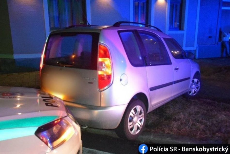 V OBRAZOCH: Opitý vodič nacúval rovno do policajného auta