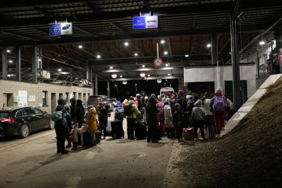 Zábery z hraničných priechodov s Ukrajinou