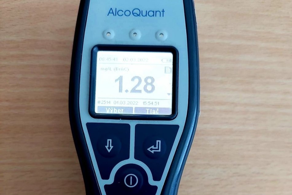 Vodič šoféroval v deň narodenín s vyše 2,5 promile