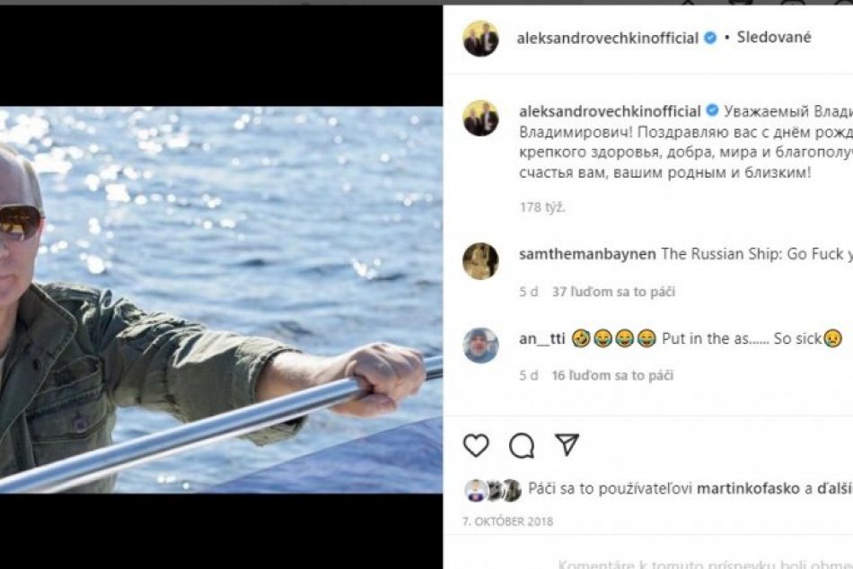 Ovečkin a jeho kamarát Putin