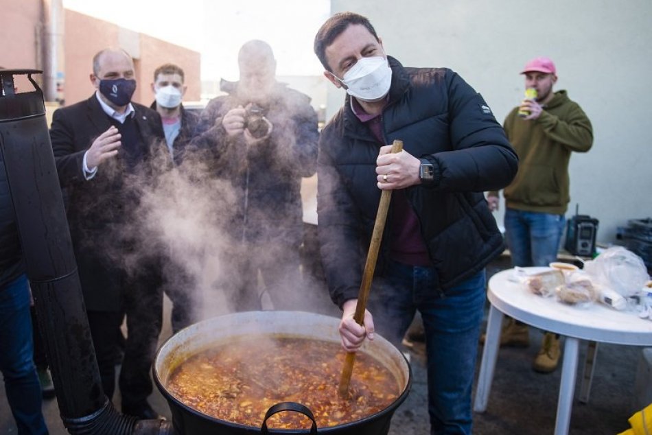 Eduard Heger na návšteve Košíc a Sobraniec 12. marca 2022