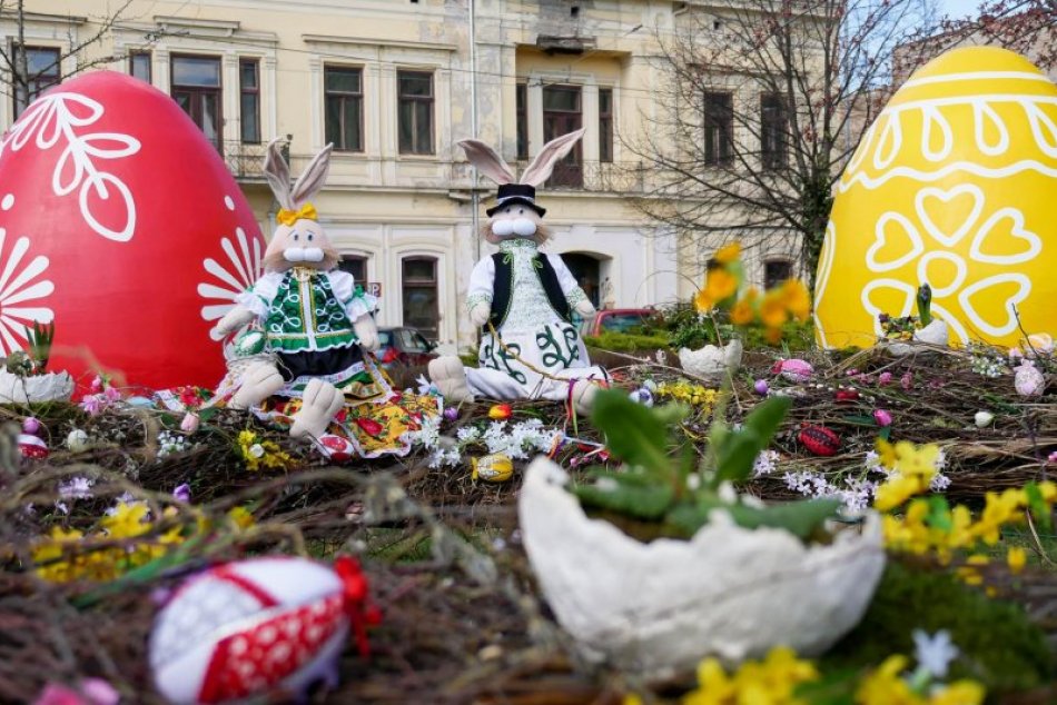 Veľkonočná výzdoba v Košiciach