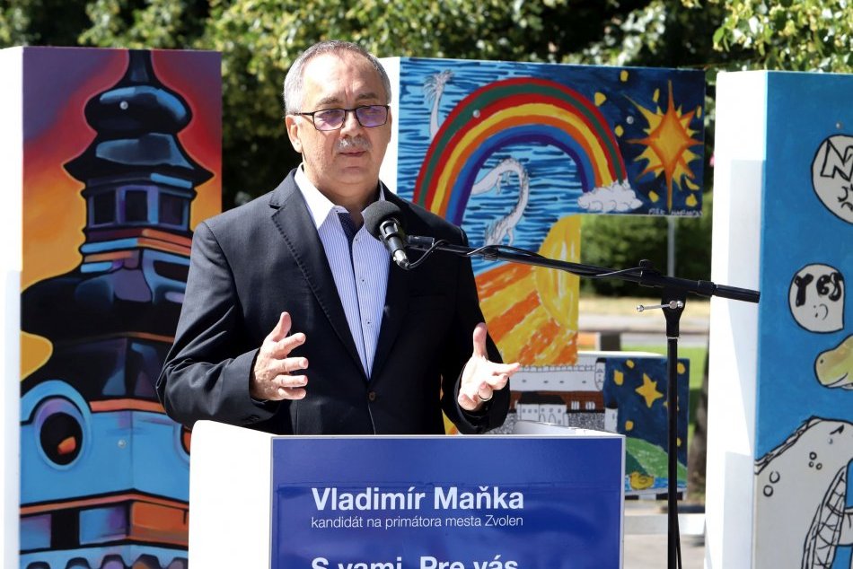 V OBRAZOCH: Vladimír Maňka ohlásil kandidatúru na post primátora Zvolena