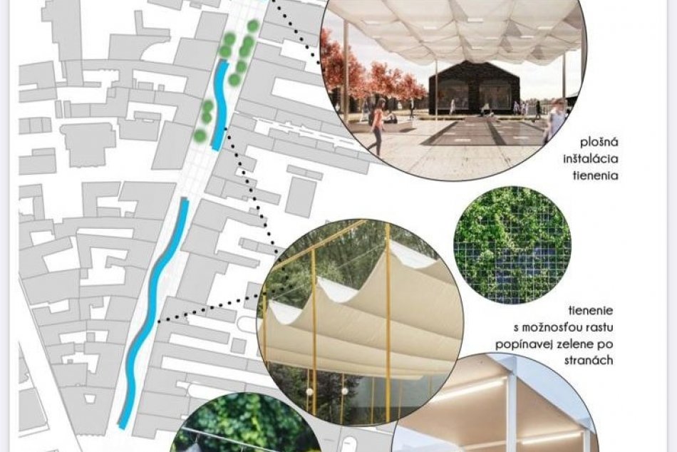 Koncept úpravy pešej zóny v Nitre