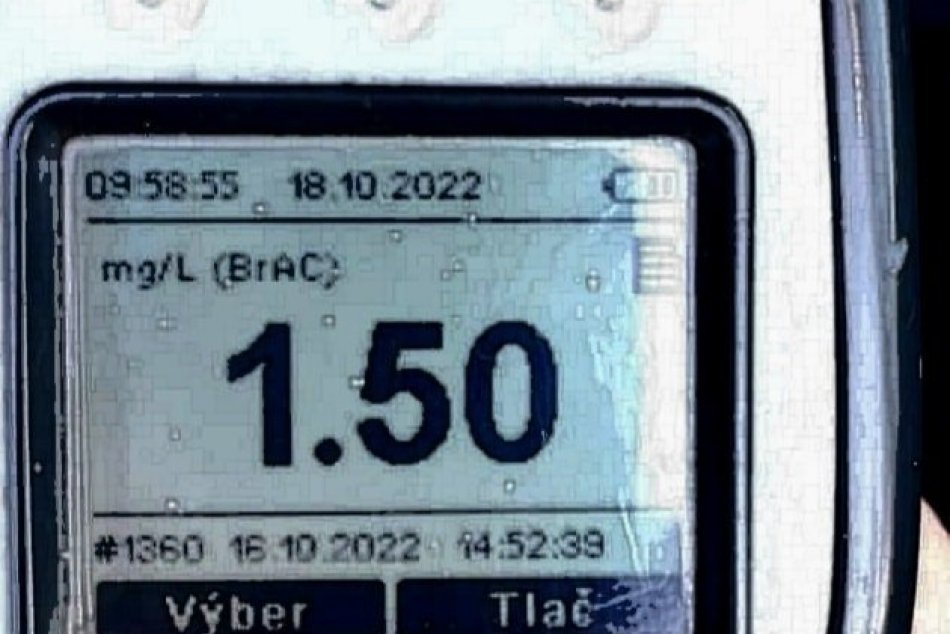 Vodič nákladiaku šoféroval s vyše 3 promile