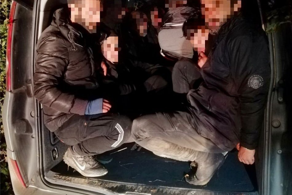 Auto plné migrantov zastavil až náraz do stromu