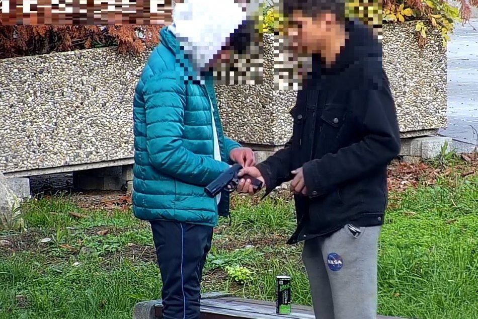 V OBRAZOCH: Zásah mestských policajtov v parku