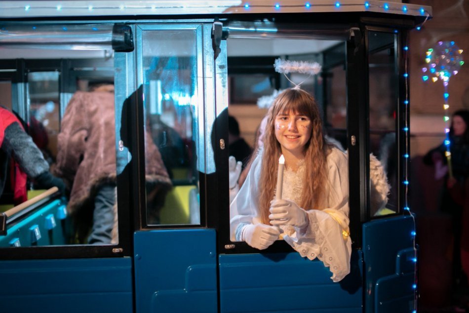 Vianočný vláčik v Nitre