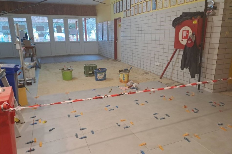 Práce v bývalej ZŠ Gagarinova