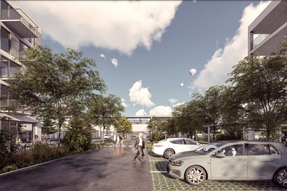 Vizualizácie polyfunkčného areálu v priemyselnom parku v Nitre