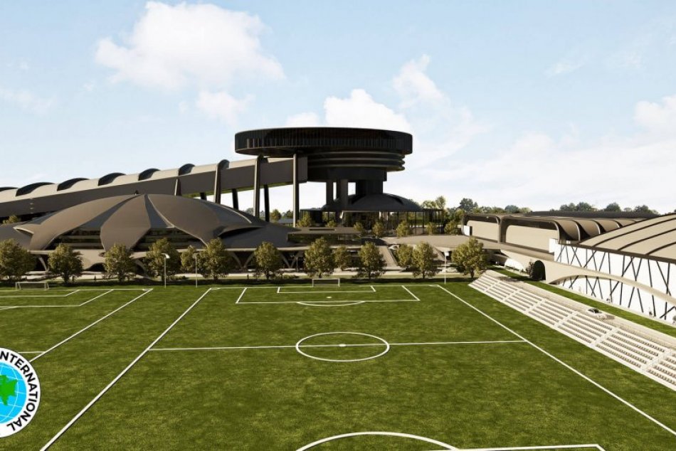 Vizualizácie športového komplexu v Galante