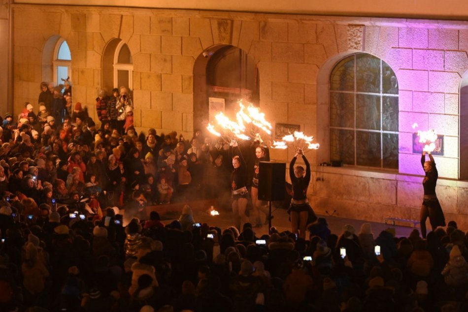 Silvestrovská Ohňová šou v Trnave
