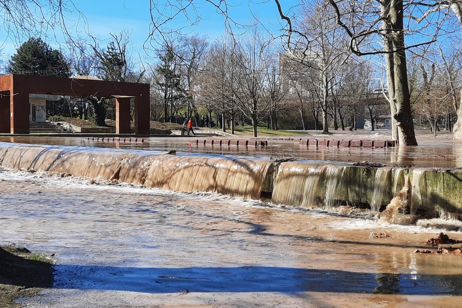 Zatopený Sad Janka Kráľa (12. 3. 2023)