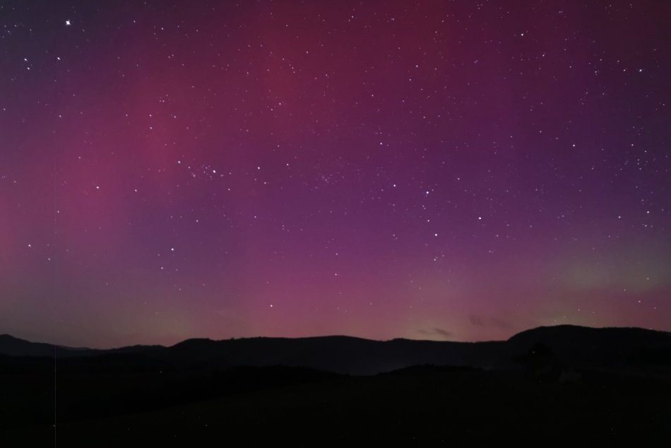 V OBRAZOCH: Polárna žiara nad stredným Slovenskom