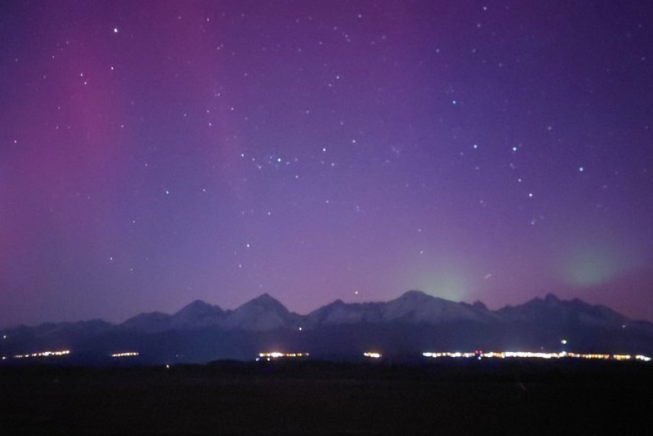 Objektívom: Polárna žiara z popradského letiska