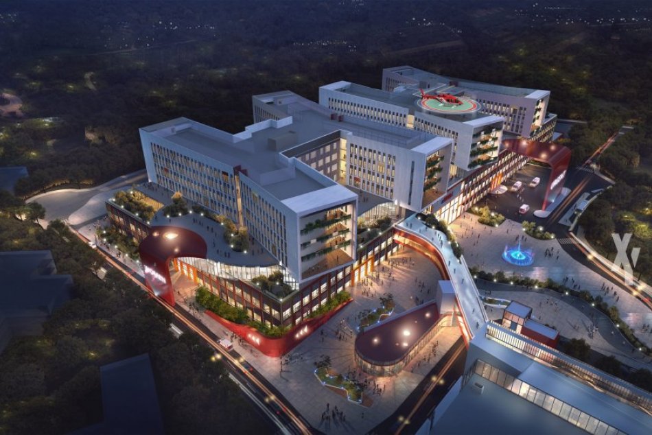 Vizualizácia nemocnice Rázsochy v Bratislave