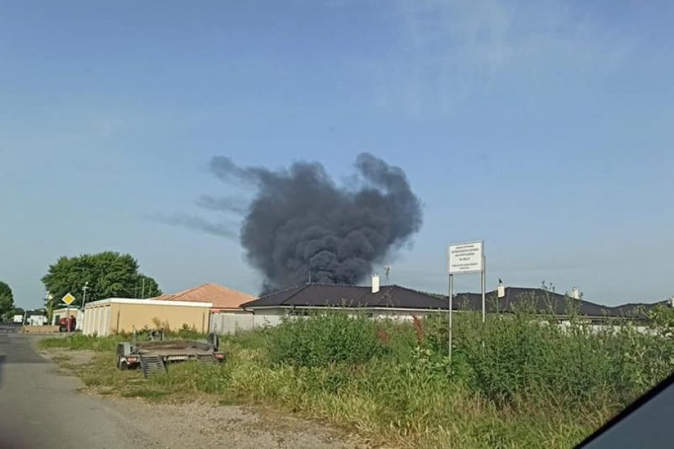 Požiar v obci Rovinka