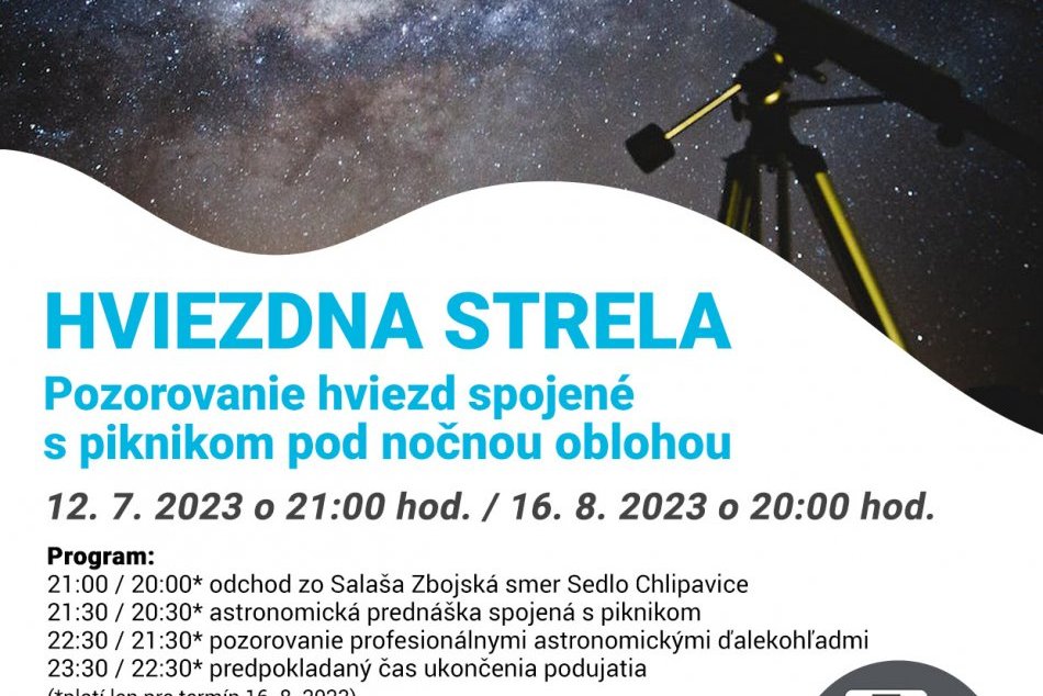 Hviezdnou strelou za pozorovaním hviezd