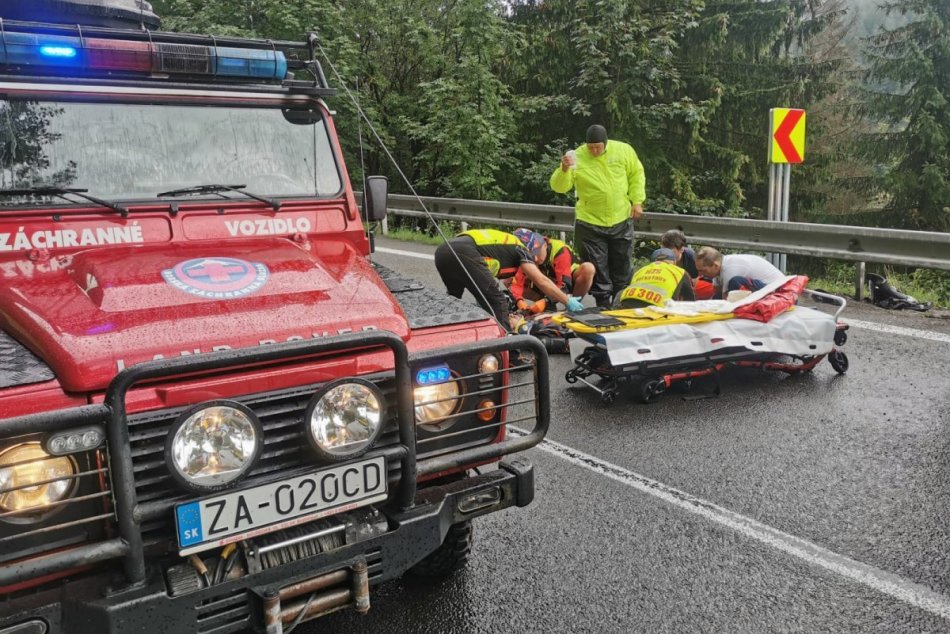 Nehoda motorkára pod Donovalmi