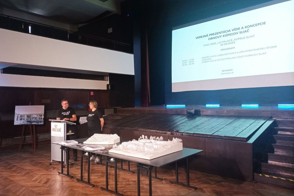 Predstavili štúdiu obnovy kúpeľov Sliač