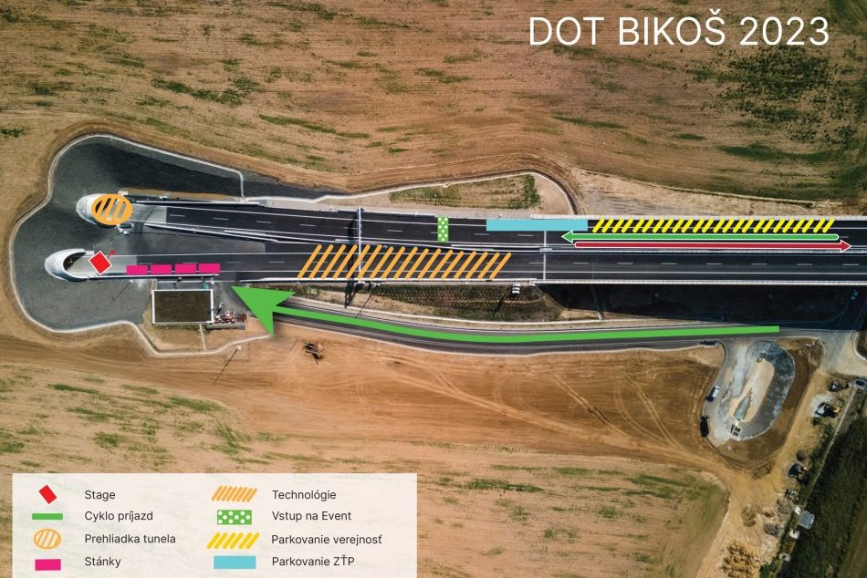 Objektívom: Mapa príjazdu na Deň otvorených dverí tunela Bikoš