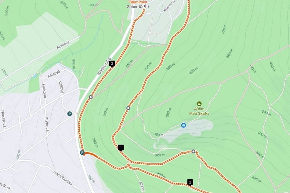 MAPA: Kláštorný beh