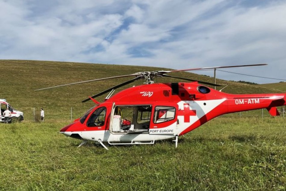 Muža v obci Pleš privalil traktor