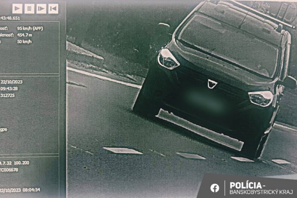 Opitý vodič v obci prekročil rýchlosť