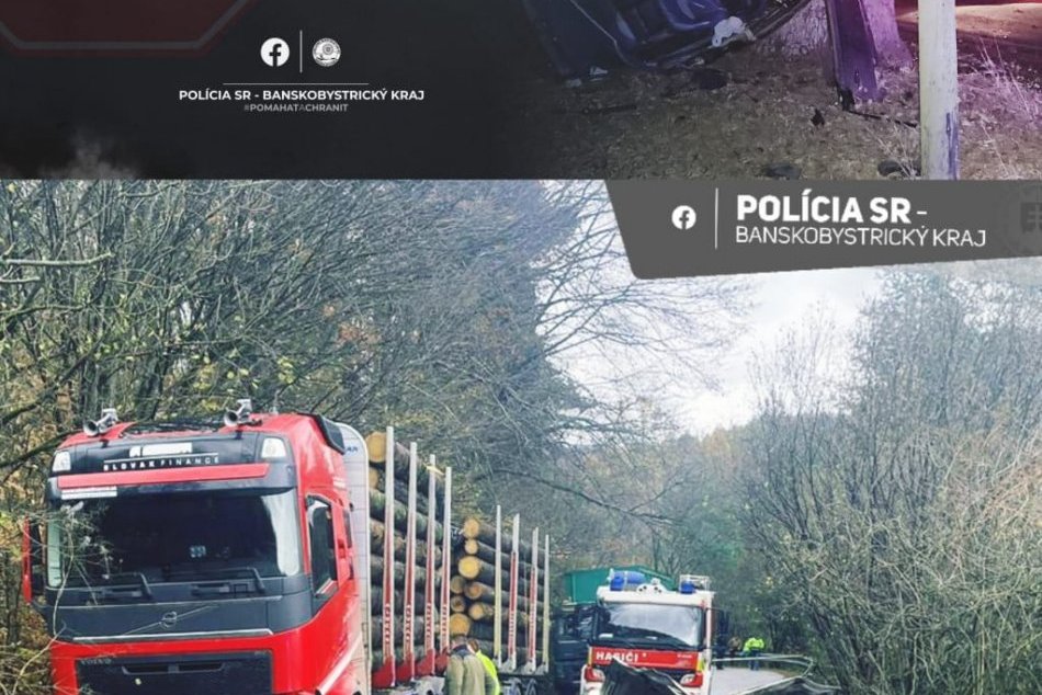 V OBRAZOCH: Tragická zrážka na ceste z Tisovca na Muráň