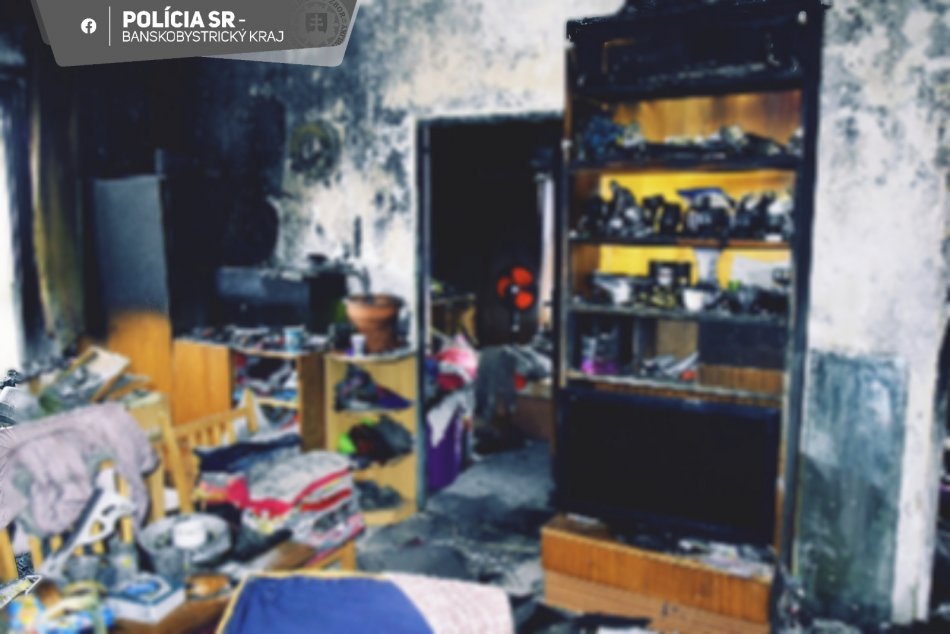 V OBRAZOCH: Požiar bytu v Detve